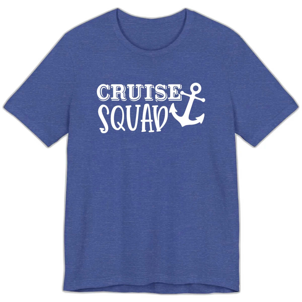Cruise's Squad Anchor Premium T-Shirt in Heather True Royal