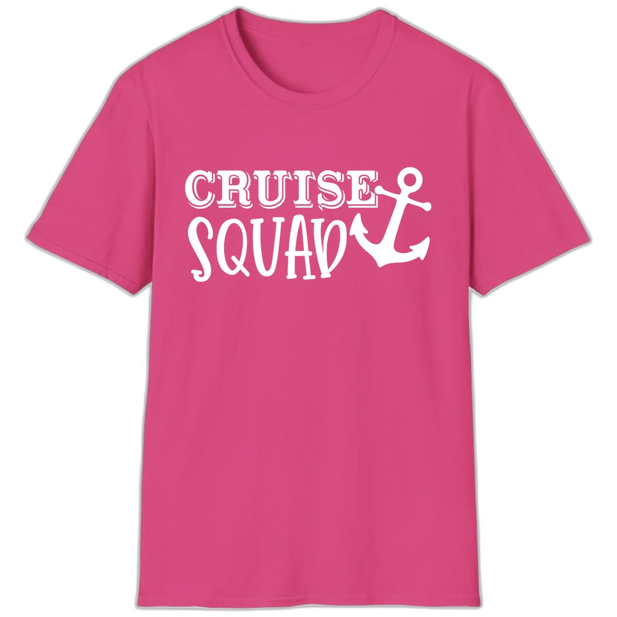 Cruise's Squad Anchor T-Shirt in Heliconia