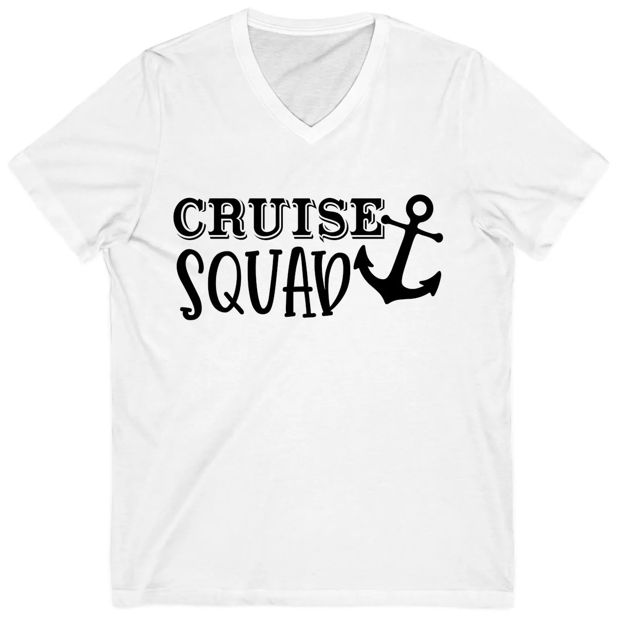 Cruise's Squad Anchor V-Neck in White