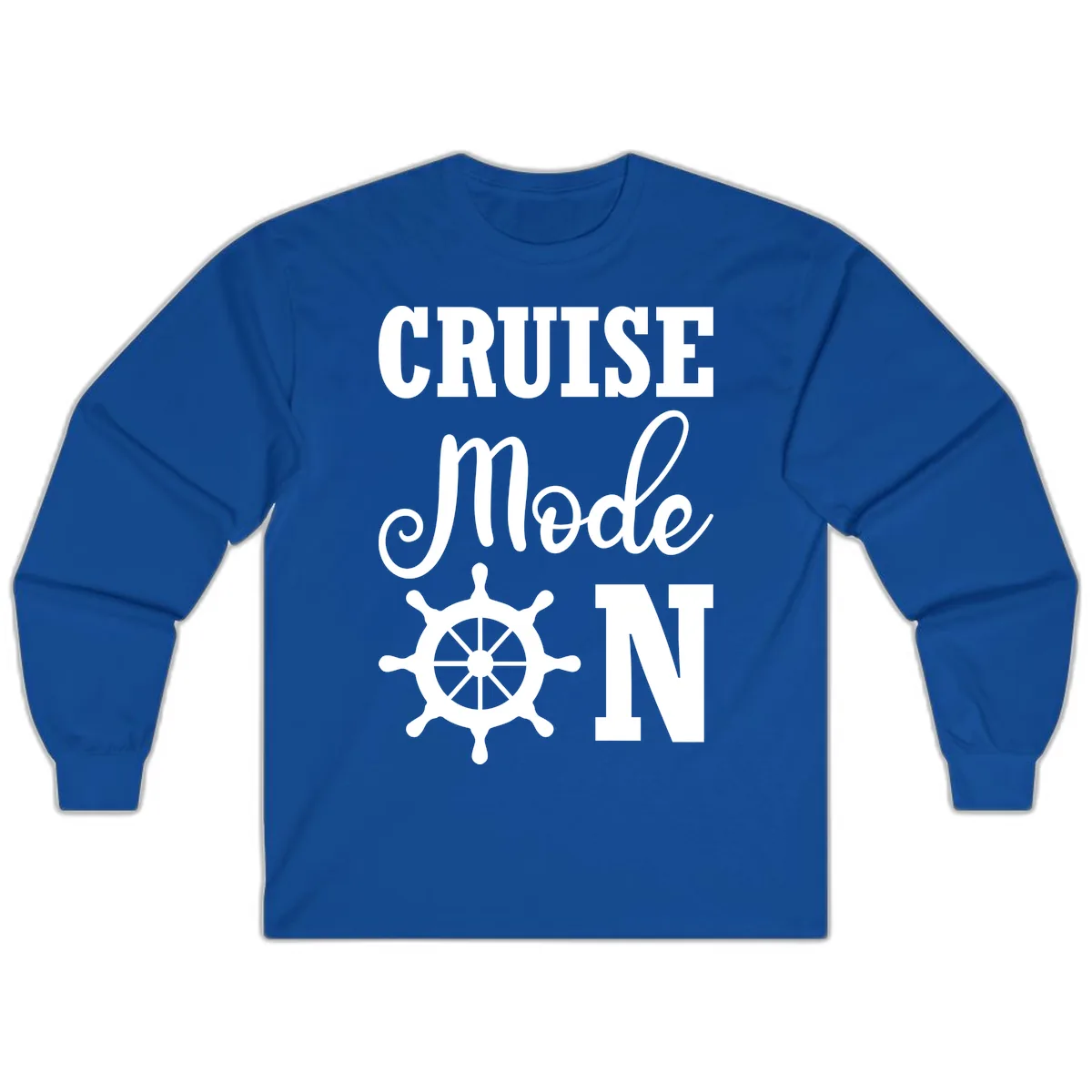 Cruise Mode Ship Wheel Long Sleeve in Royal