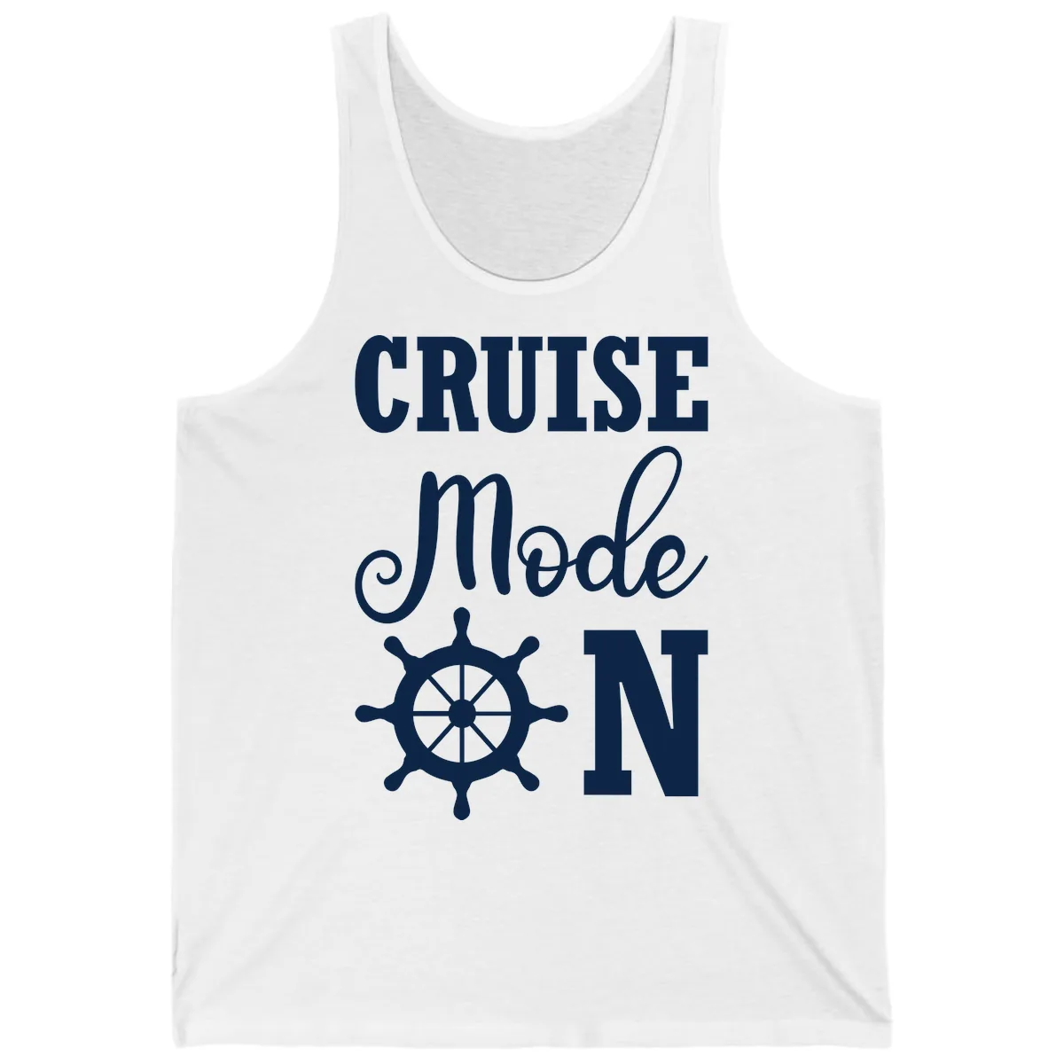 Cruise Mode Ship Wheel Tank in White