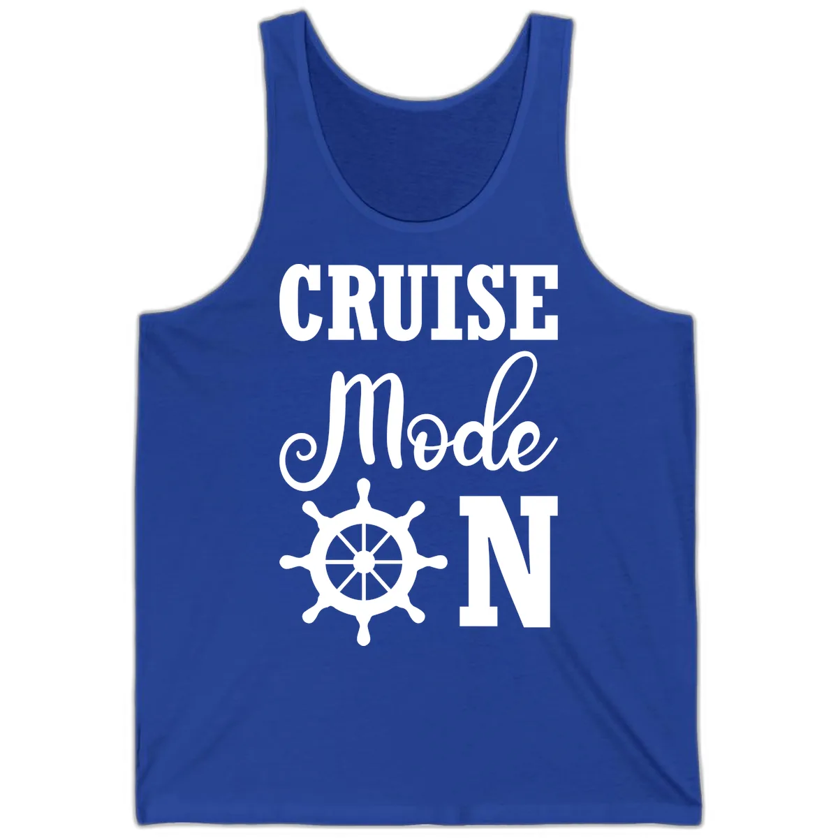 Cruise Mode Ship Wheel Tank in True Royal