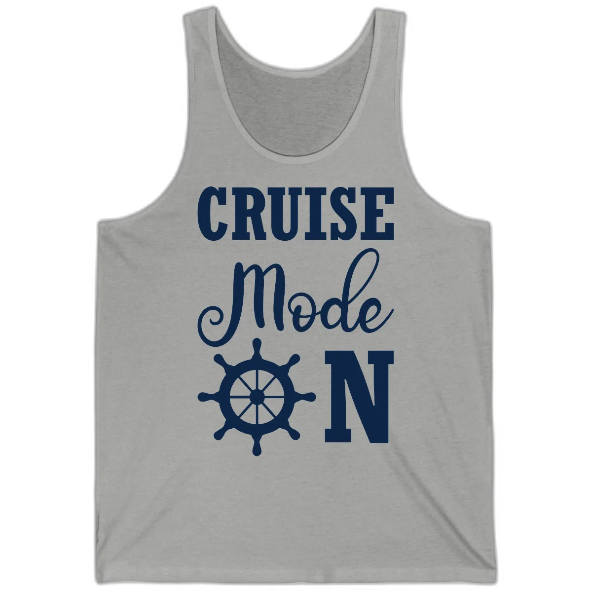 Cruise Mode Ship Wheel Tank in Athletic Heather