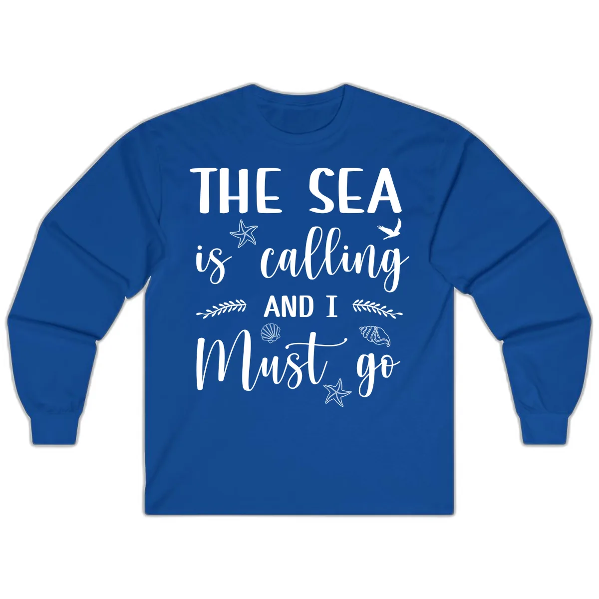 The Sea Is Calling Long Sleeve in Royal