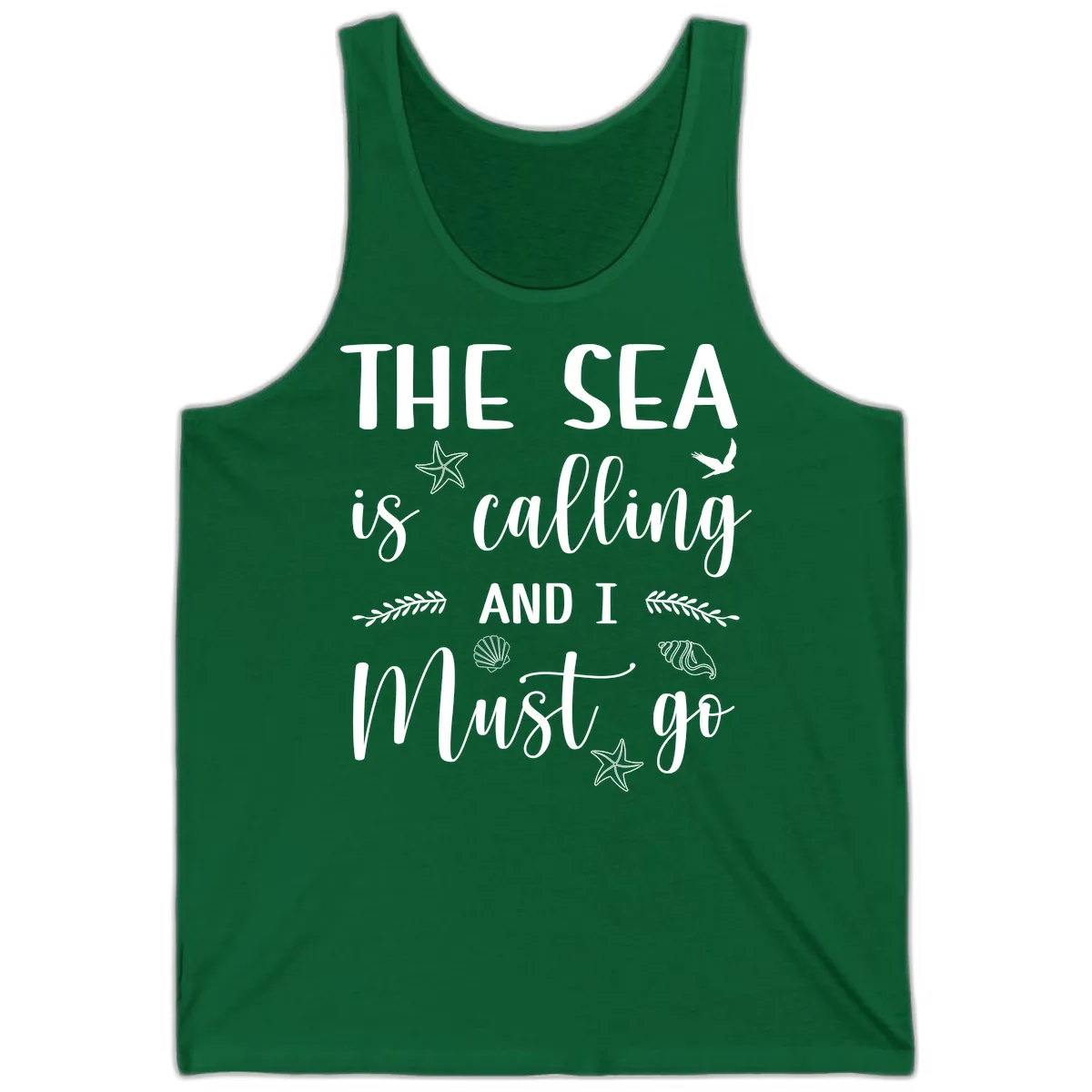 The Sea Is Calling Tank in Kelly