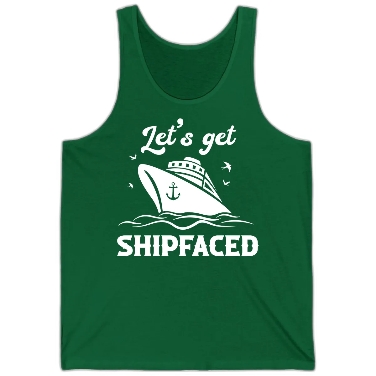 Let's Get Shipfaced Tank in Kelly
