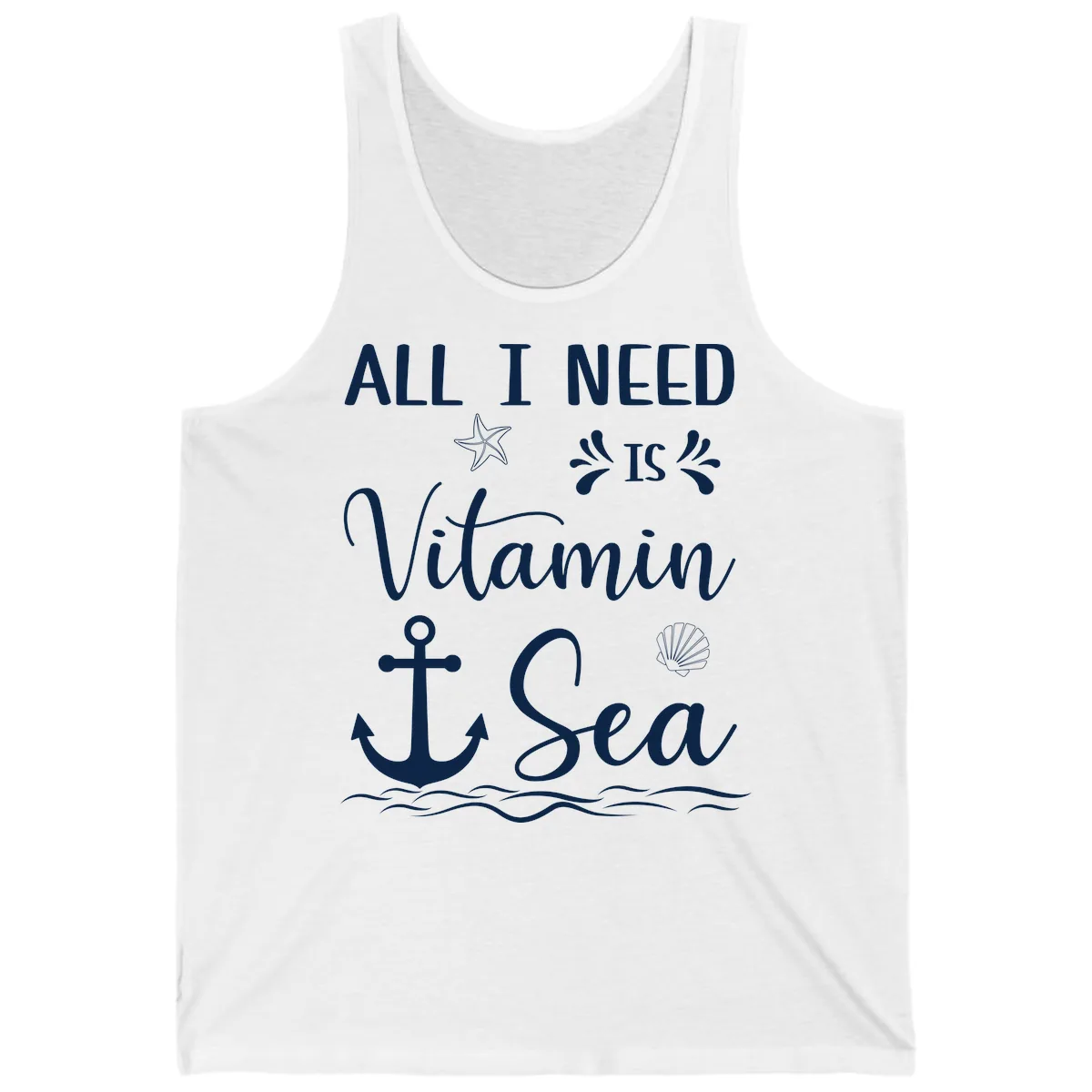 All I Need Is Vitamin Sea Tank in White