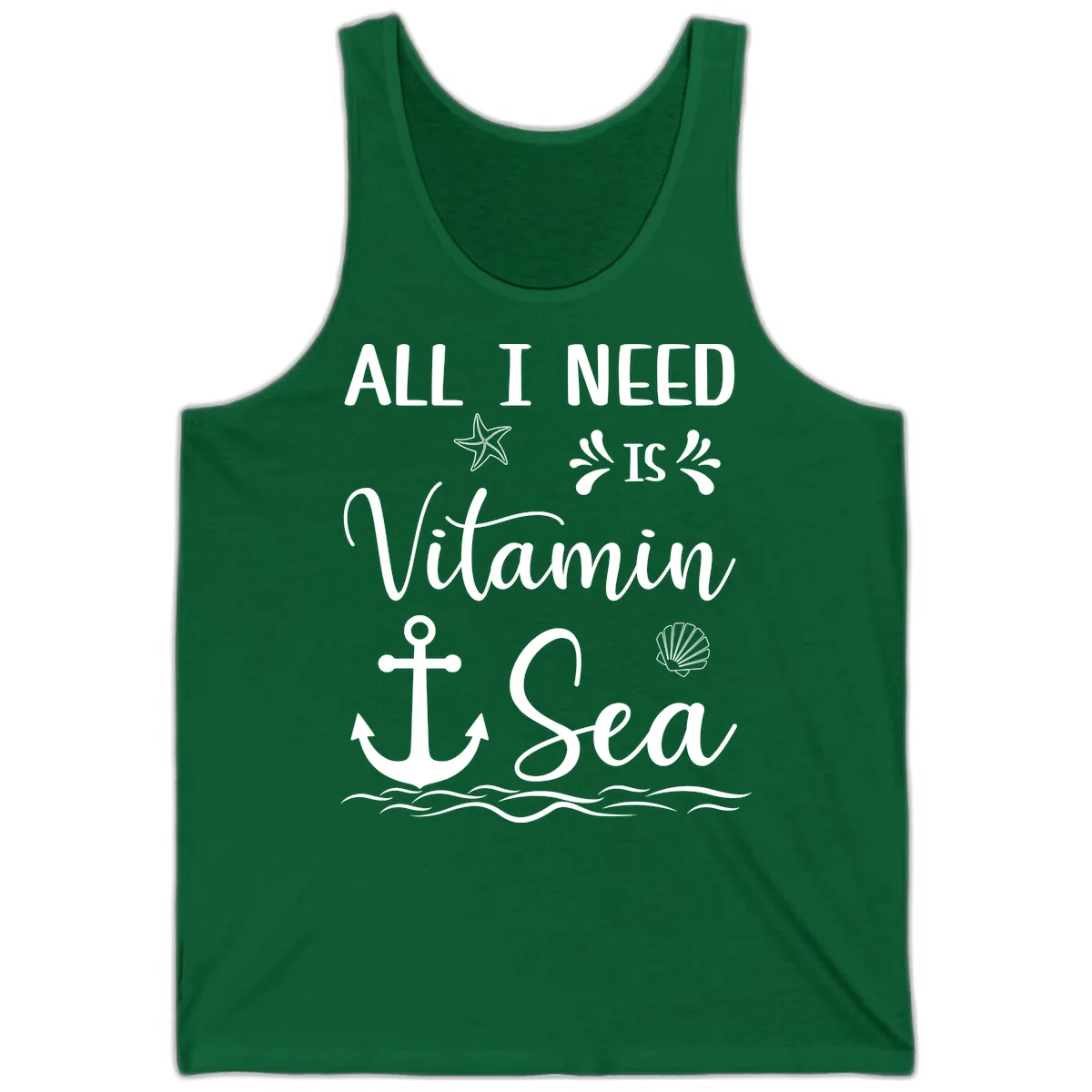 All I Need Is Vitamin Sea Tank in Kelly