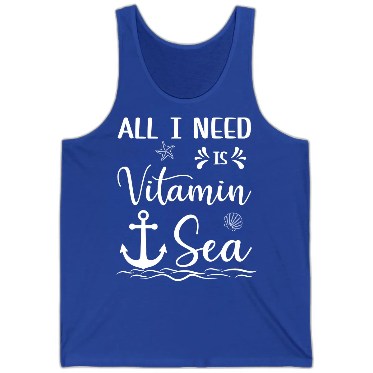 All I Need Is Vitamin Sea Tank in True Royal