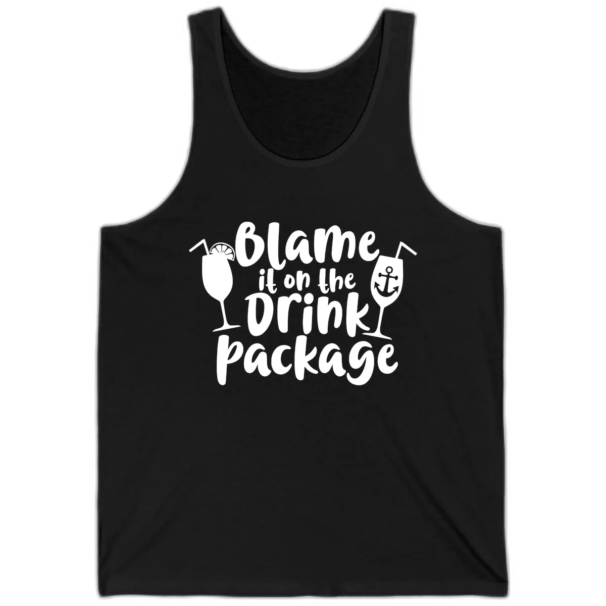 Blame It On The Drink Package Tank in Black
