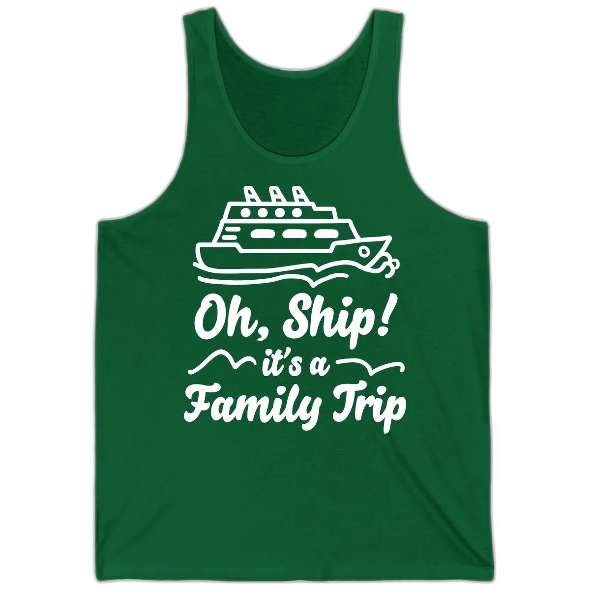 Oh Ship Family Trip Tank in Kelly