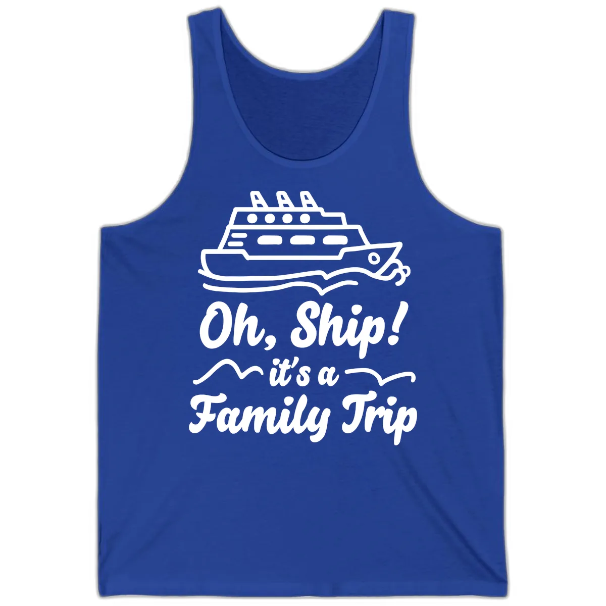 Oh Ship Family Trip Tank in True Royal
