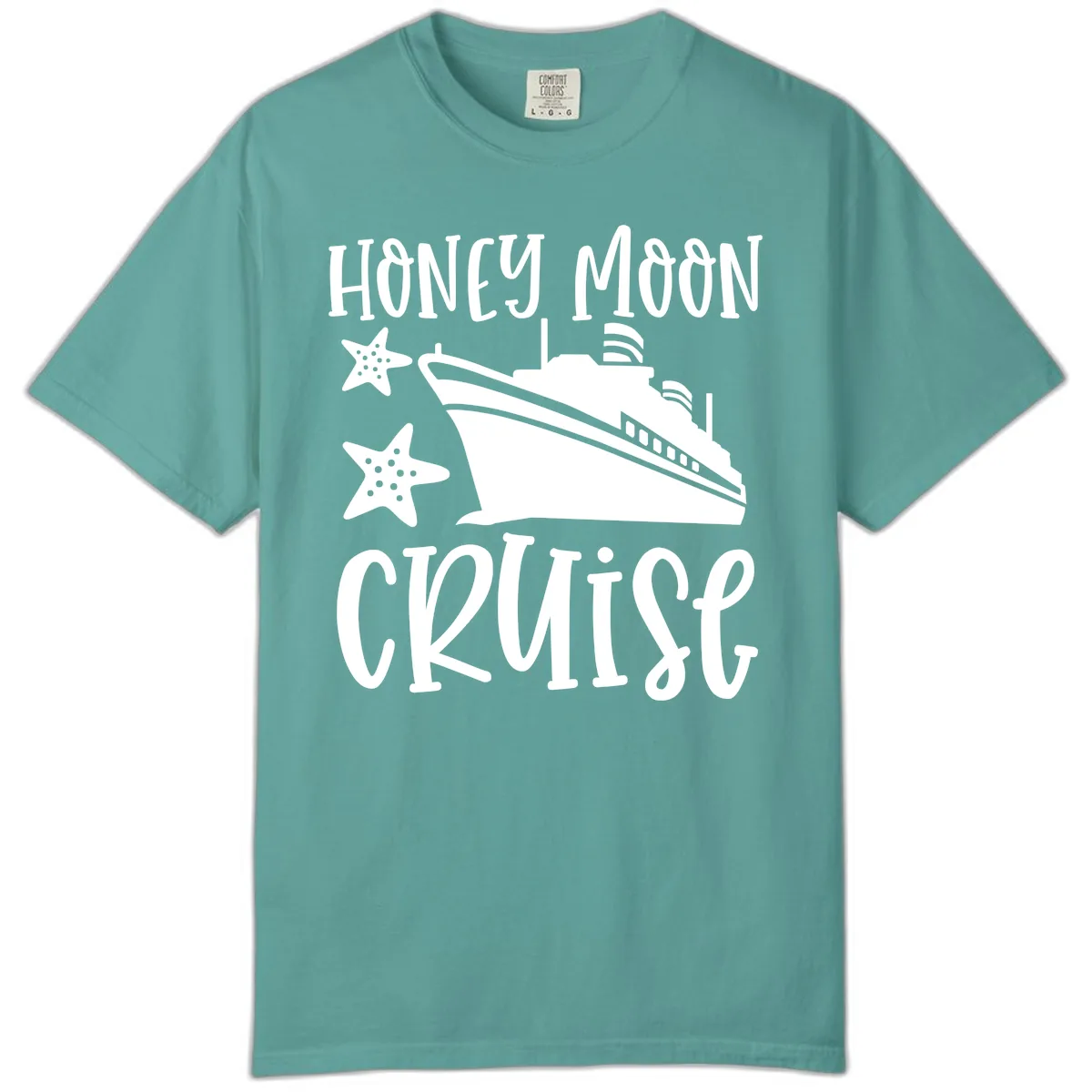 Honey Moon Cruise Comfort Color in Seafoam