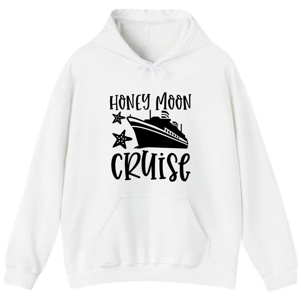 Honey Moon Cruise Hoodie in White