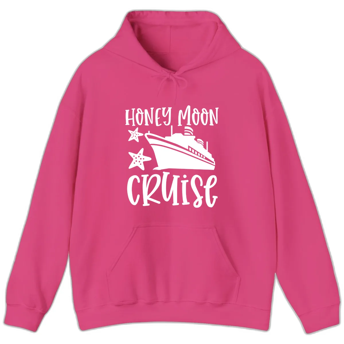 Honey Moon Cruise Hoodie in Heliconia