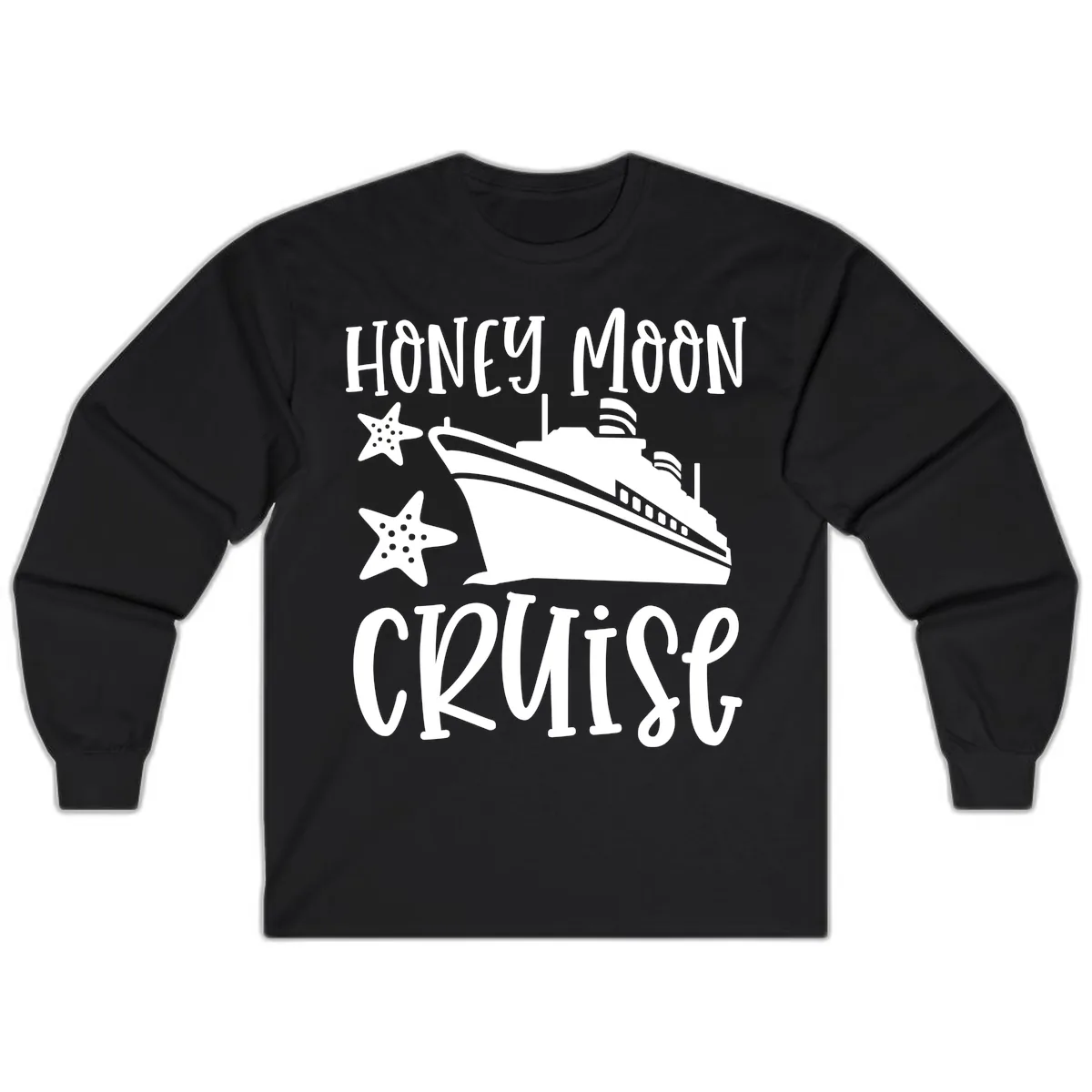 Honey Moon Cruise Long Sleeve in Black