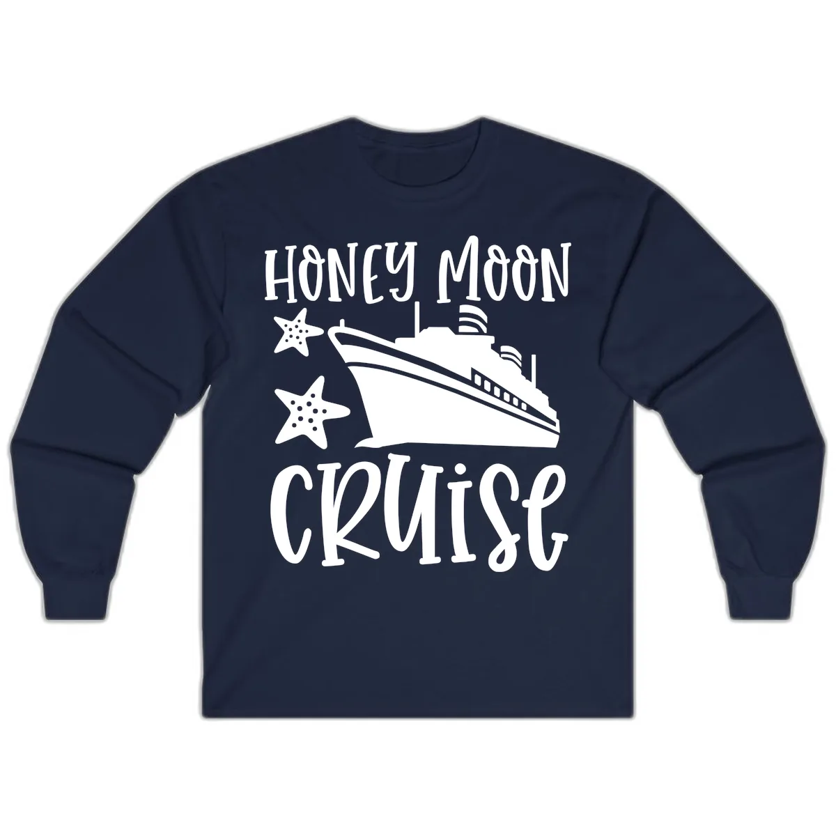 Honey Moon Cruise Long Sleeve in Navy