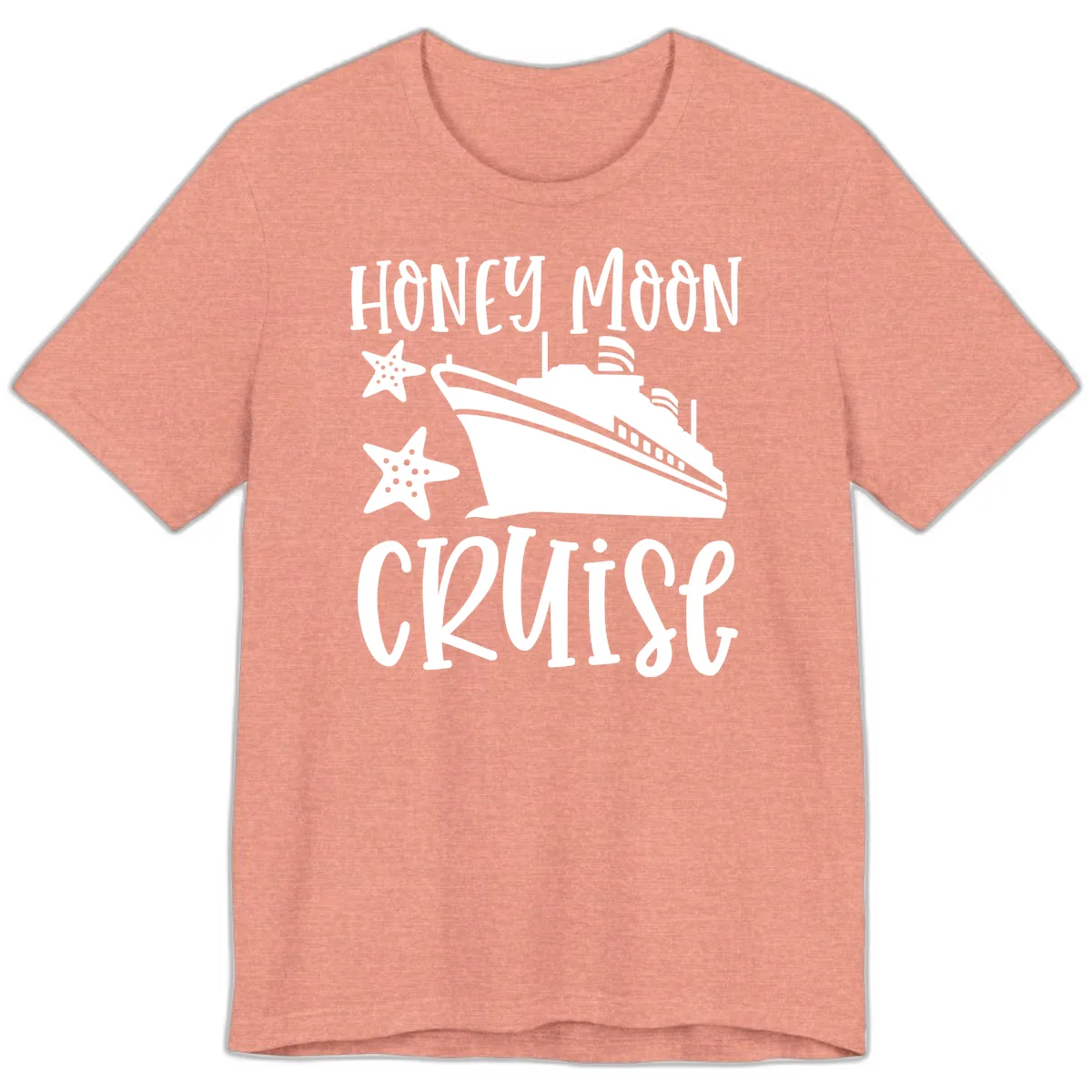 Honey Moon Cruise Premium T-Shirt in Heather Sunset