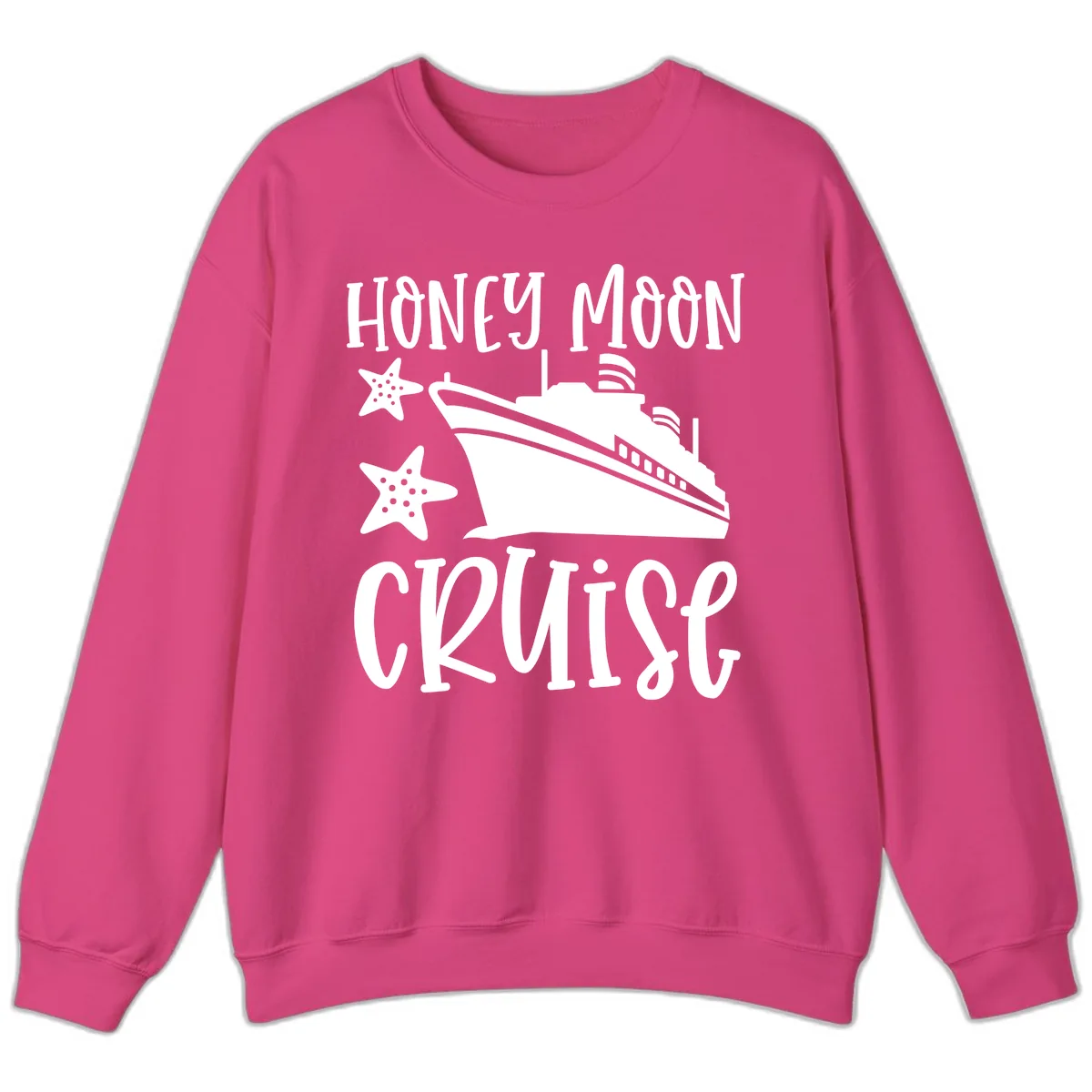 Honey Moon Cruise Sweatshirt in Heliconia