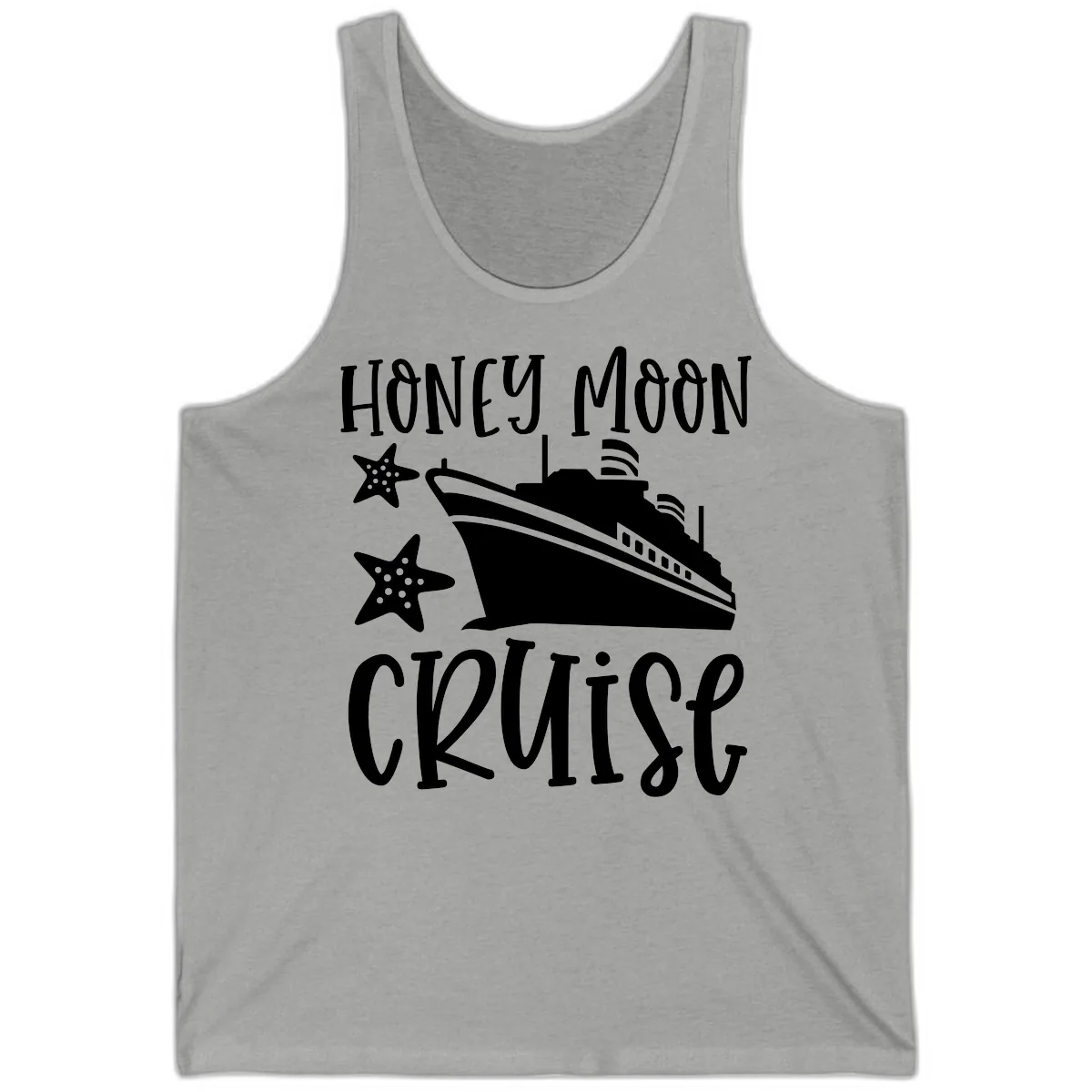 Honey Moon Cruise Tank in Athletic Heather