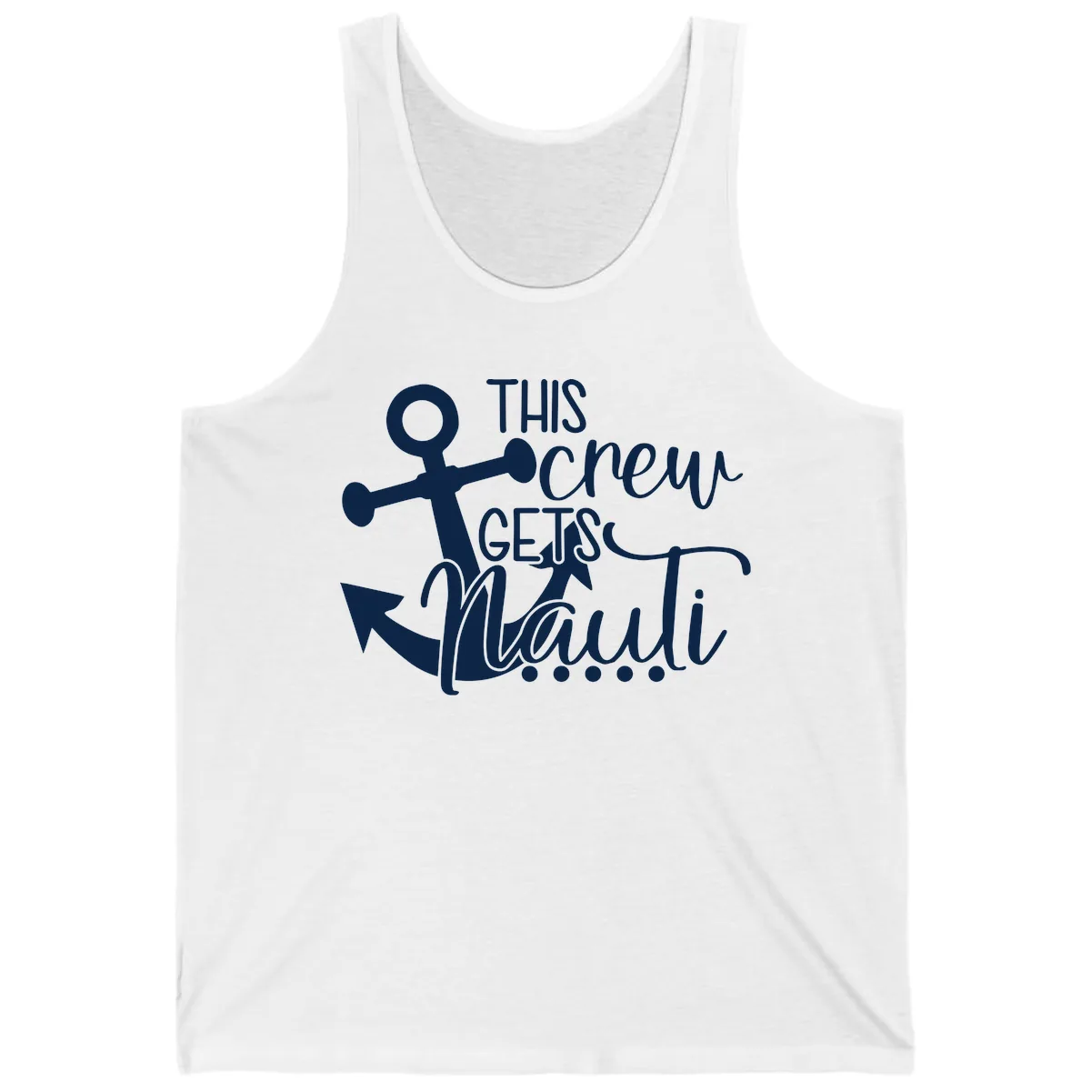 This Crew Gets Lit Anchor Design Tank in White