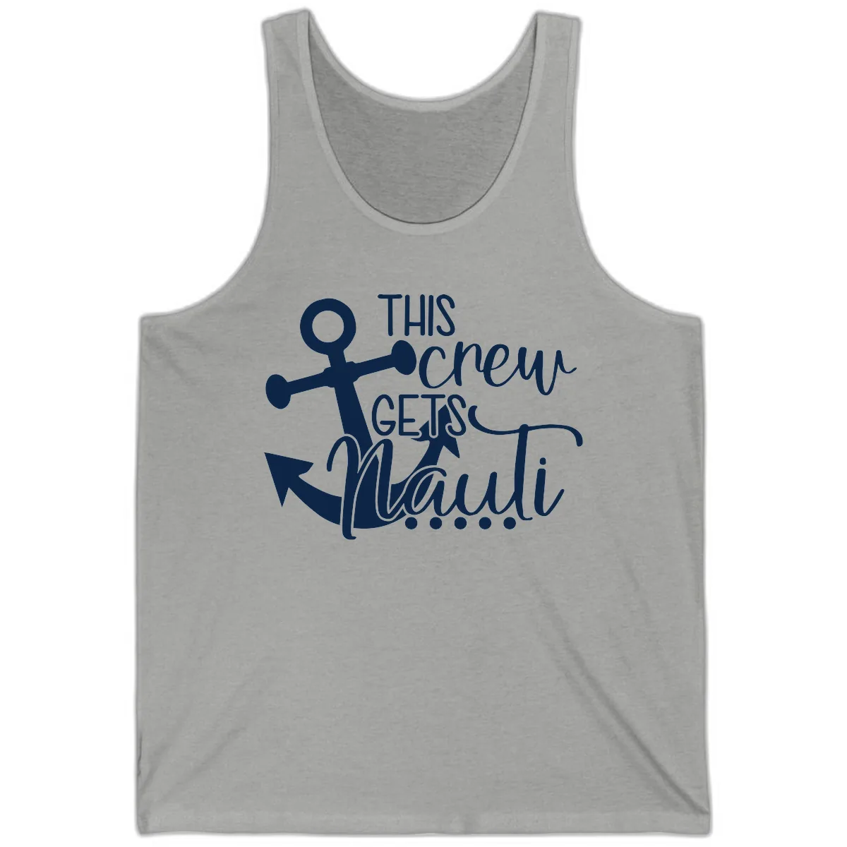 This Crew Gets Lit Anchor Design Tank in Athletic Heather