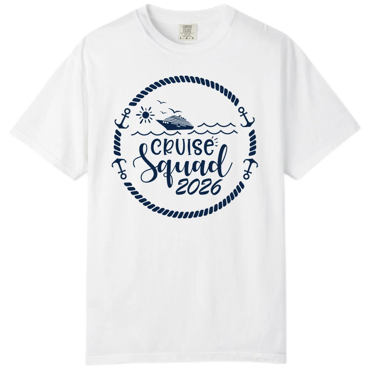 Cruise Squad 2026 Comfort Color in White