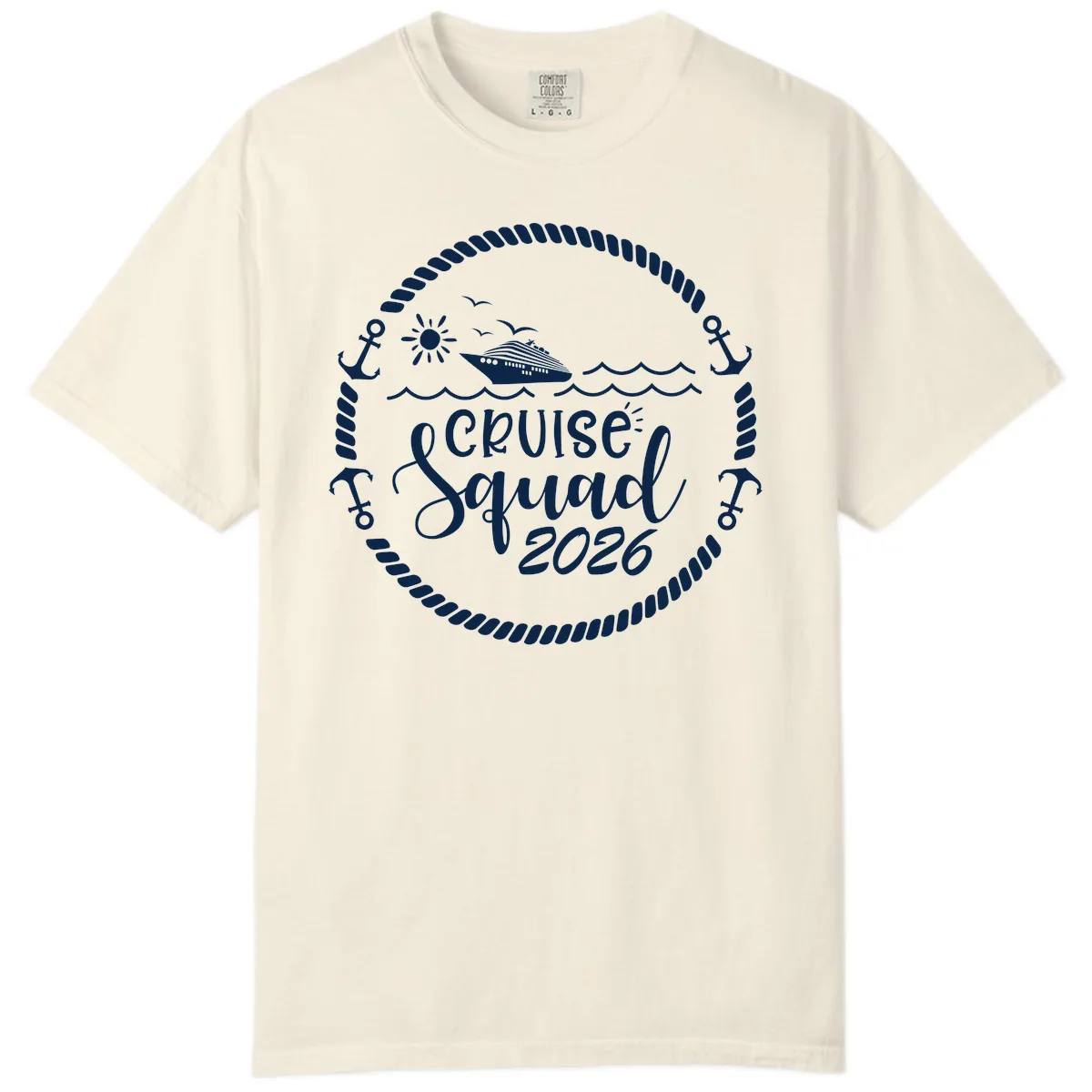 Cruise Squad 2026 Comfort Color in Ivory