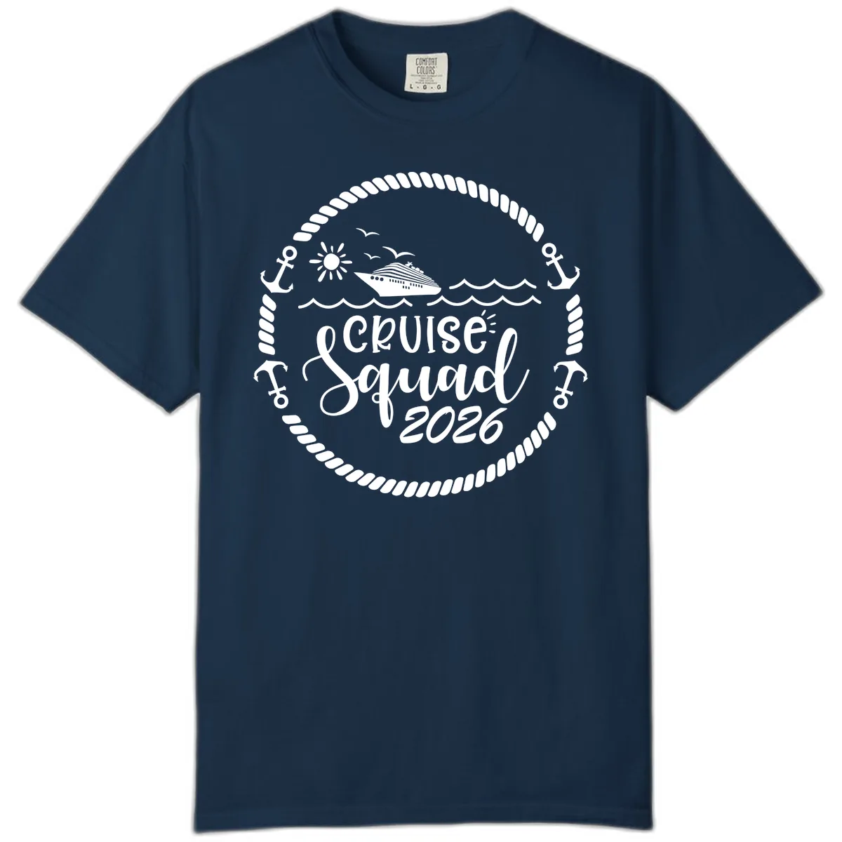 Cruise Squad 2026 Comfort Color in True Navy