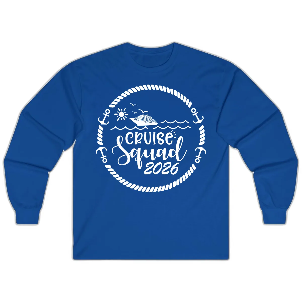 Cruise Squad 2026 Long Sleeve in Royal