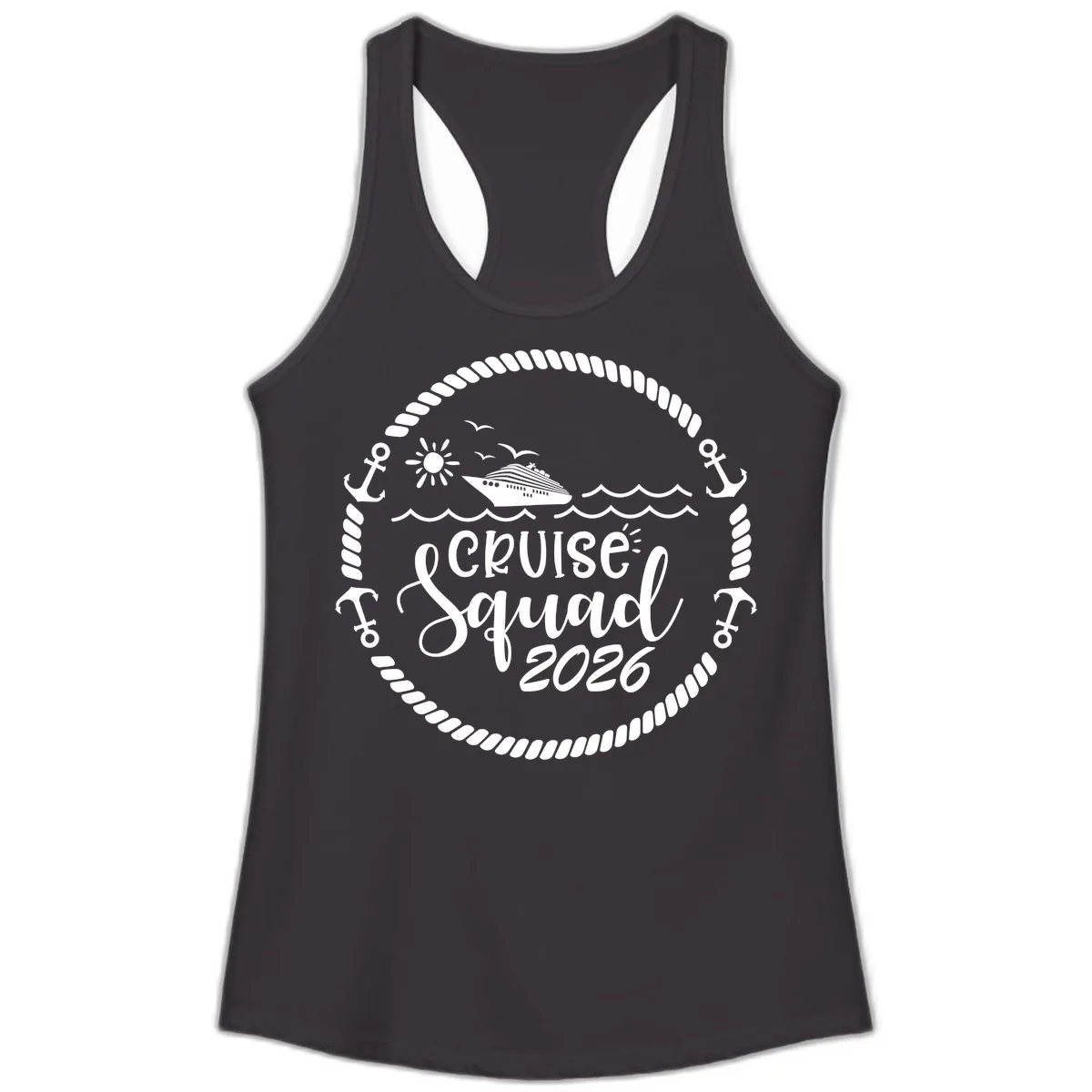 Cruise Squad 2026 Ladies Tank in Black
