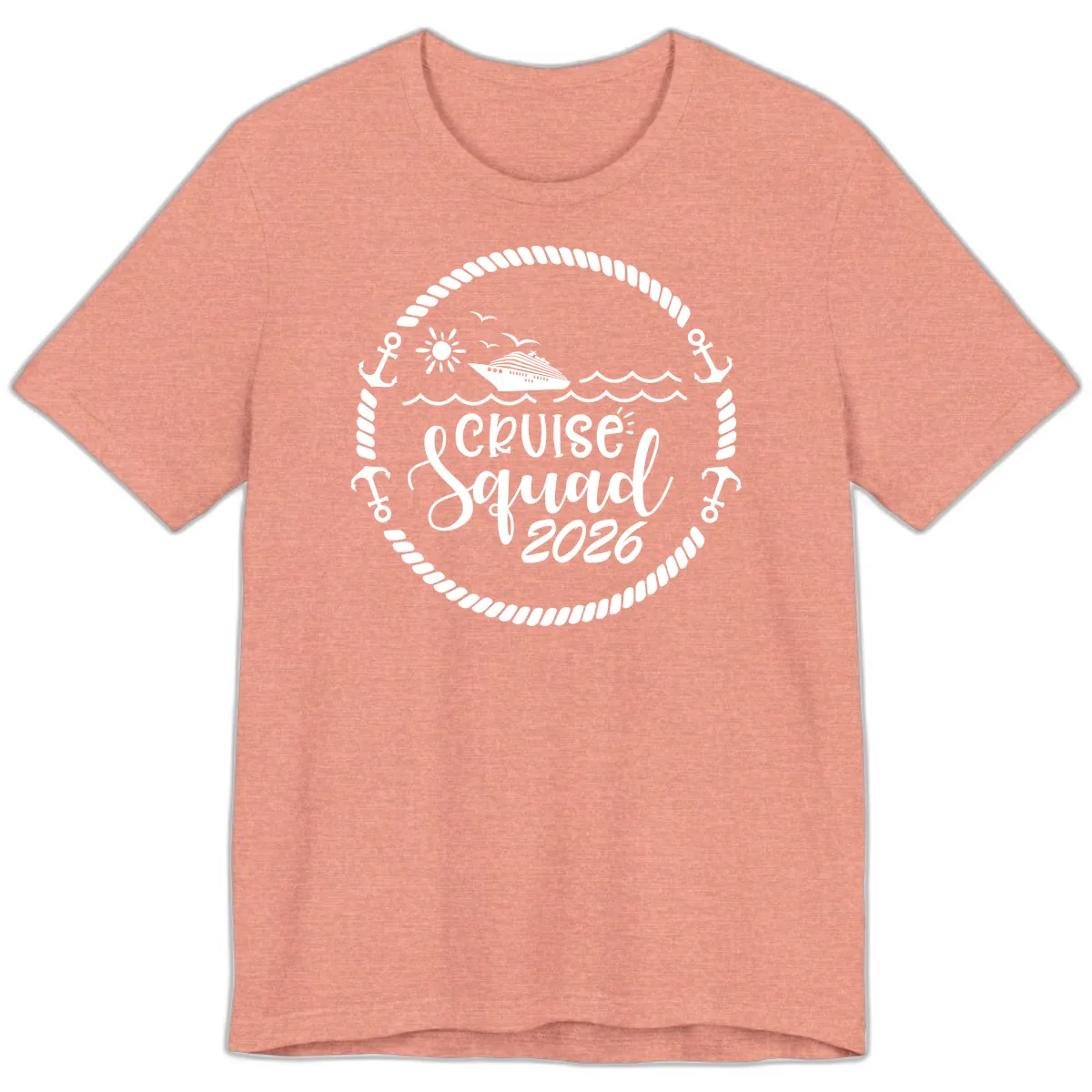 Cruise Squad 2026 Premium T-Shirt in Heather Sunset