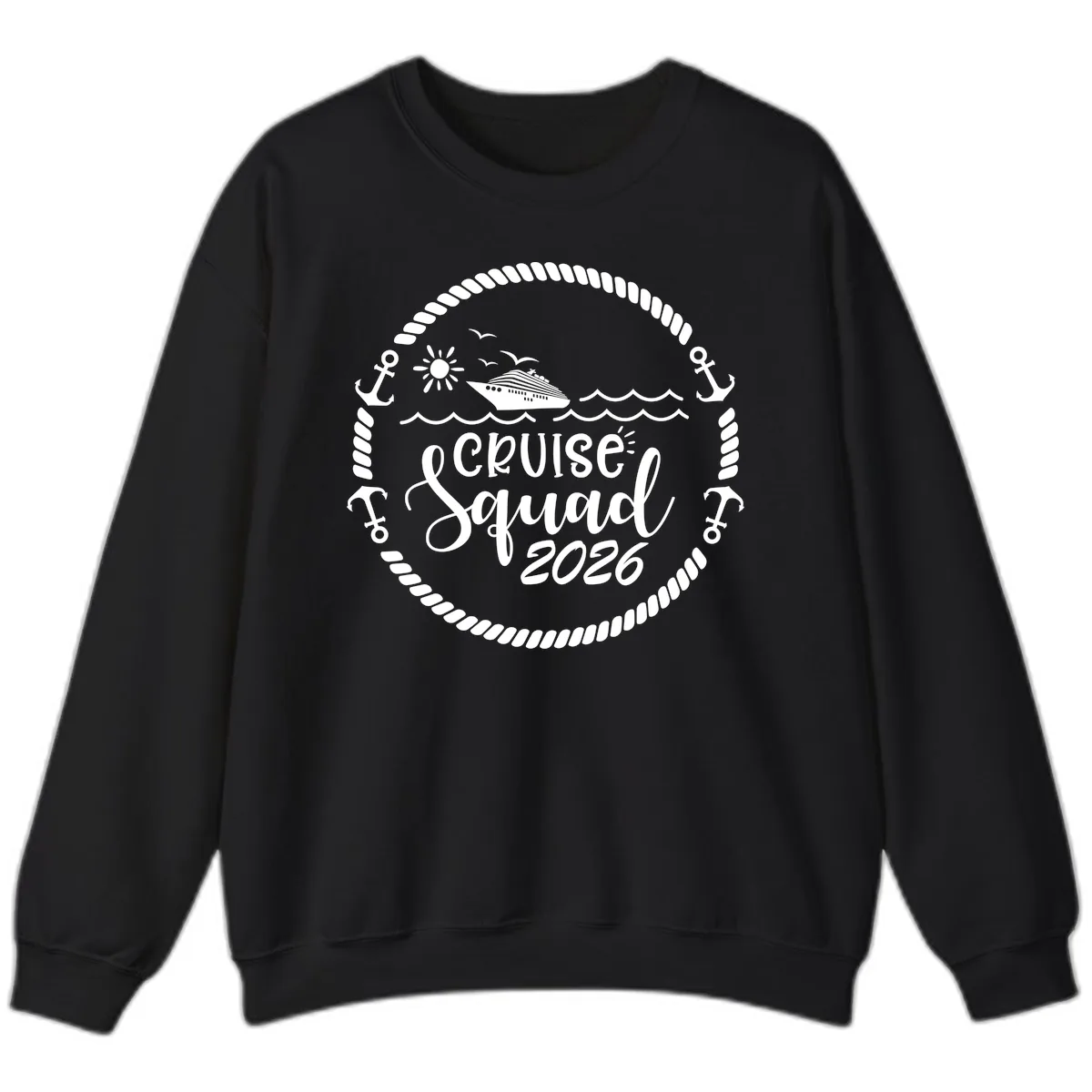 Cruise Squad 2026 Sweatshirt in Black