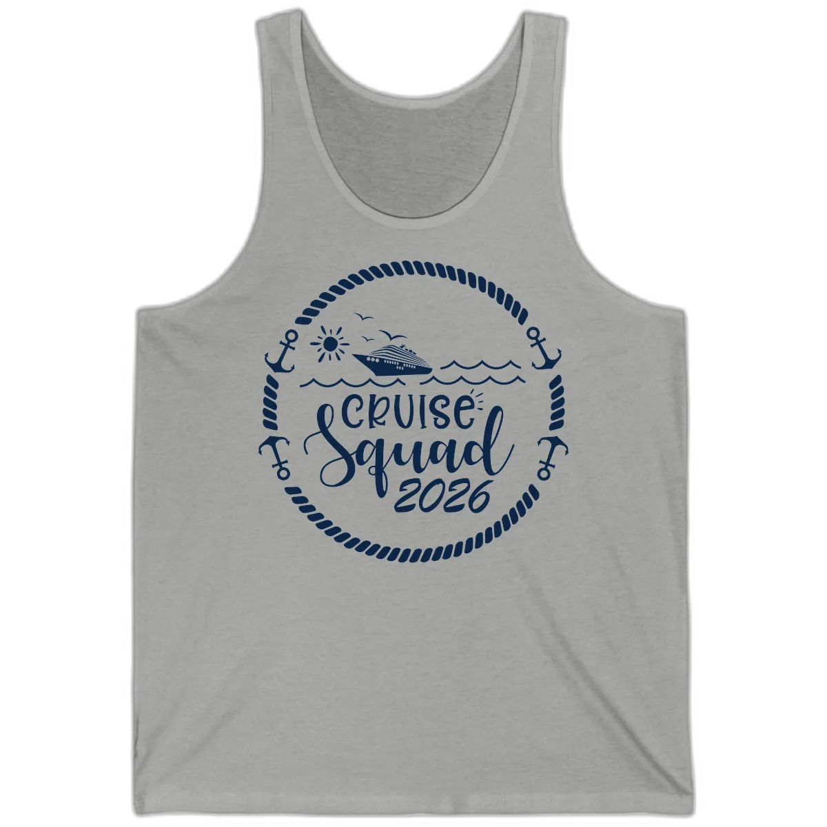 Cruise Squad 2026 Tank in Athletic Heather