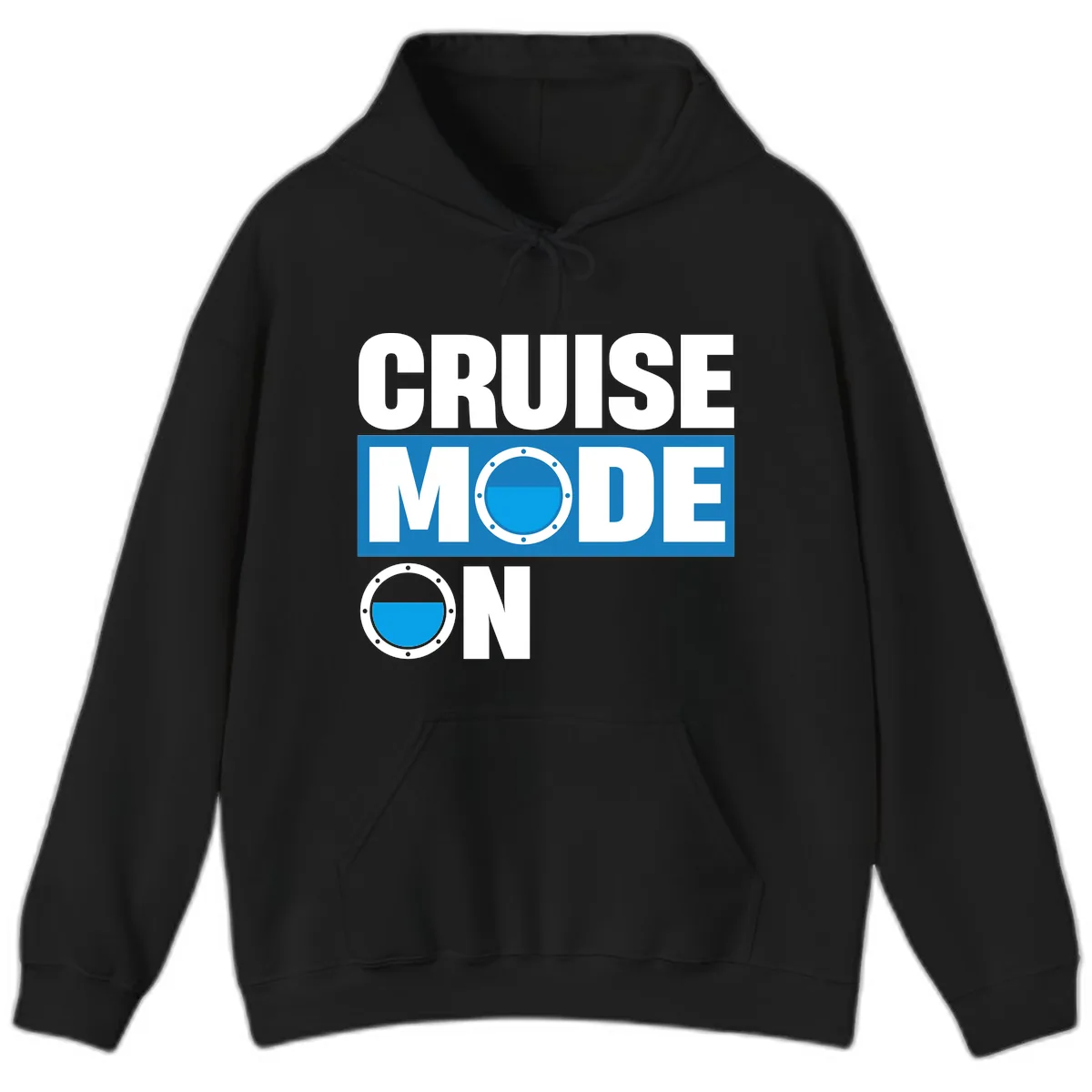 Cruise Mode On Hoodie in Black