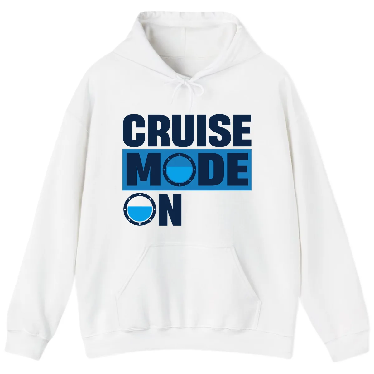 Cruise Mode On Hoodie in White