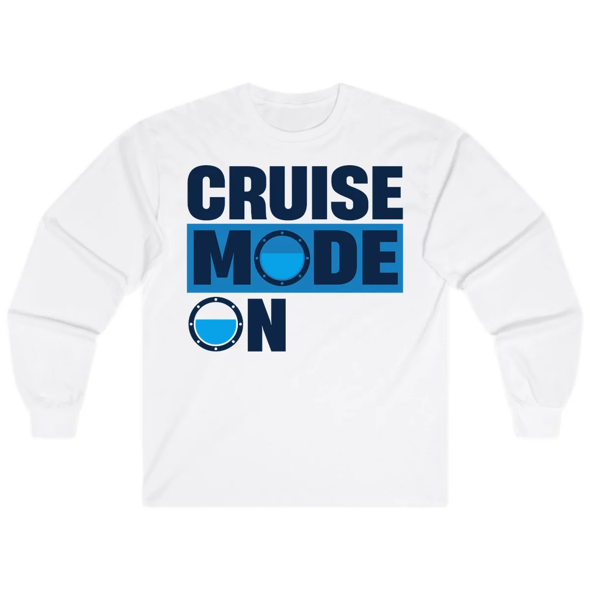 Cruise Mode On Long Sleeve in White