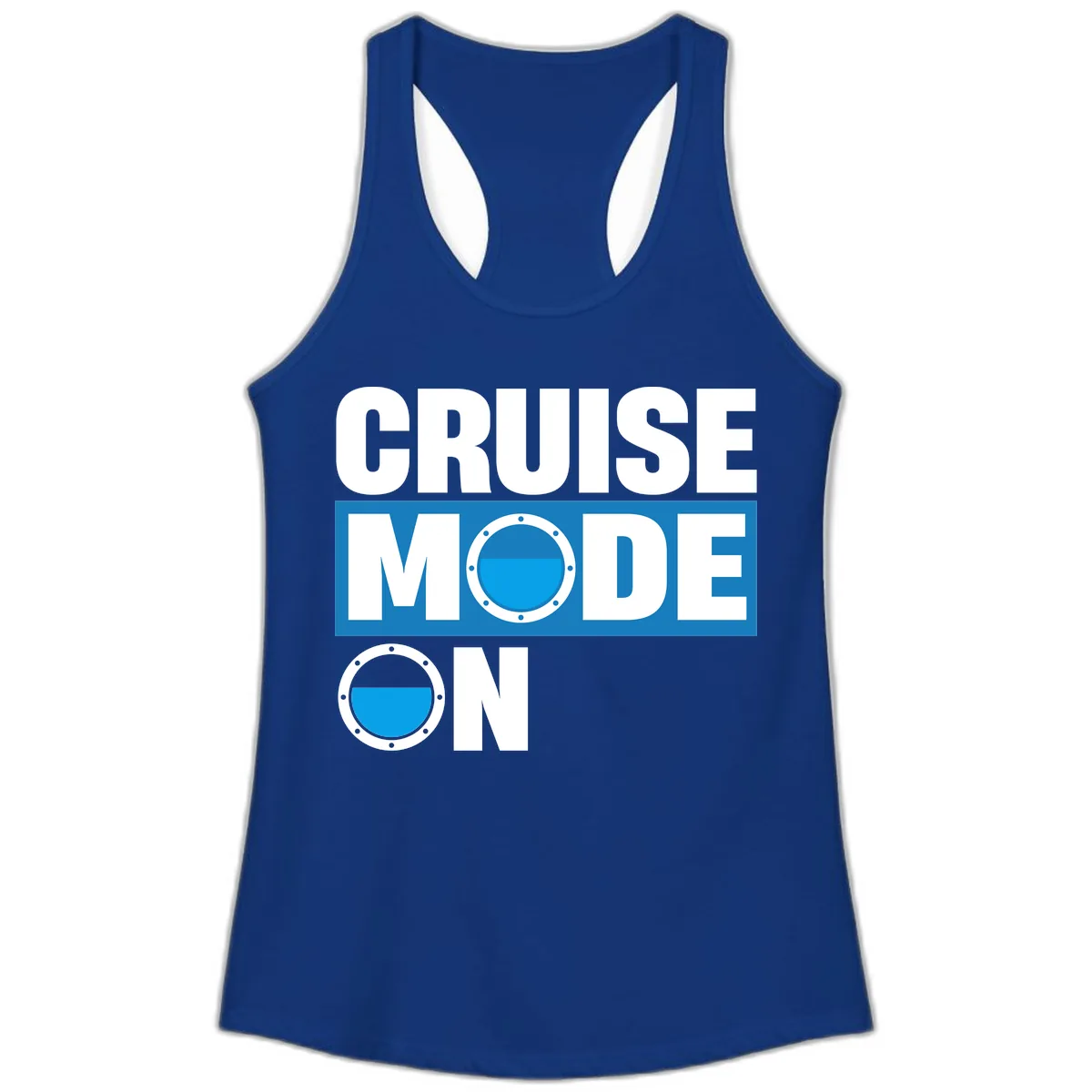 Cruise Mode On Ladies Tank in Solid Royal