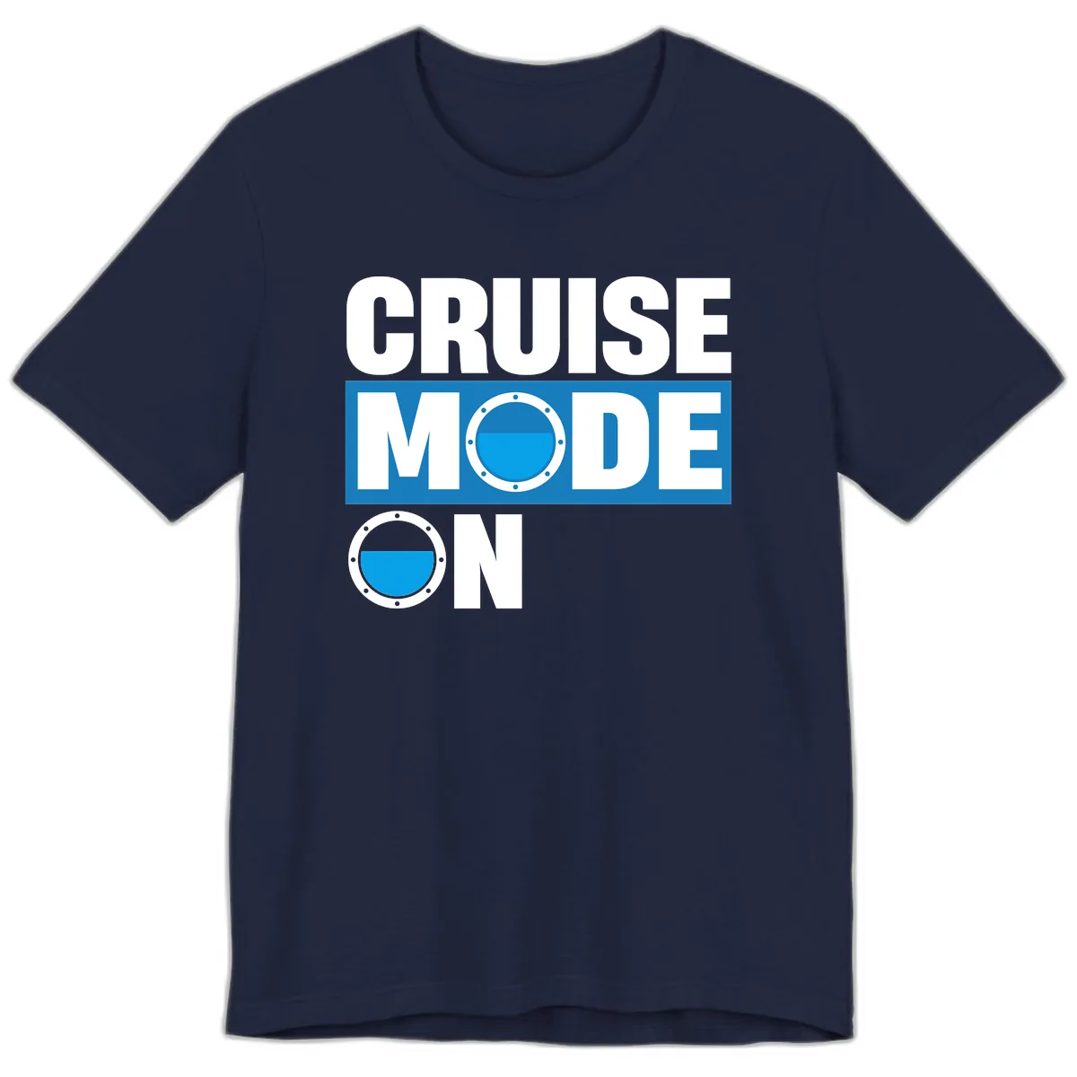 Cruise Mode On Premium T-Shirt in Navy