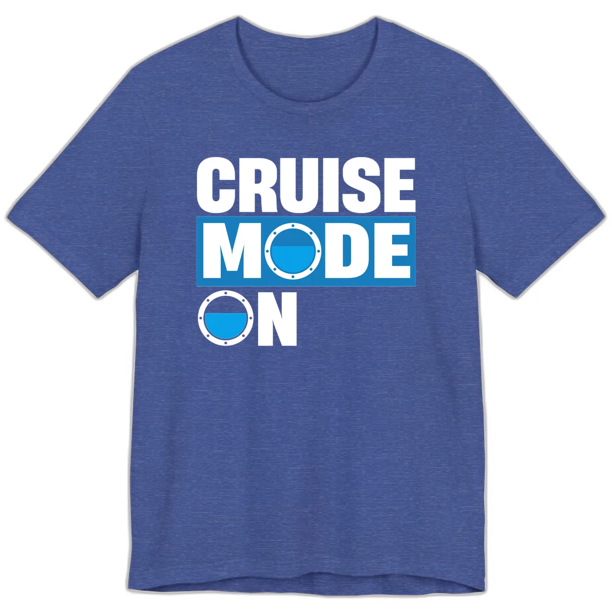Cruise Mode On Premium T-Shirt in Heather True Royal