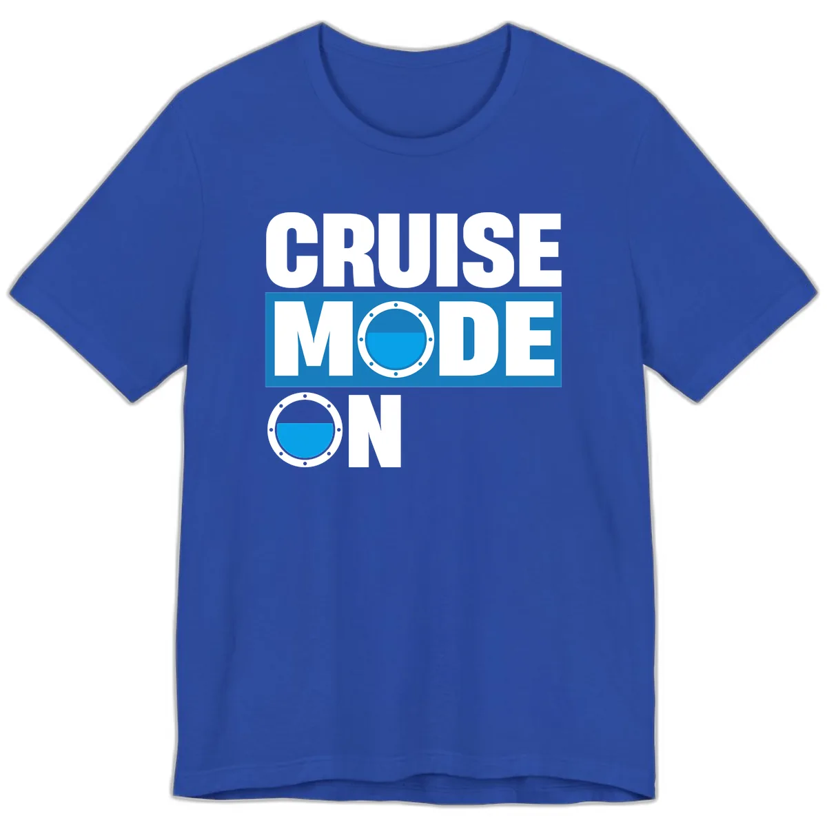 Cruise Mode On Premium T-Shirt in True Royal
