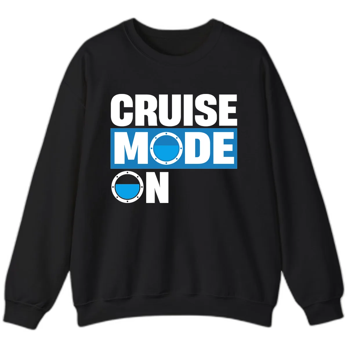 Cruise Mode On Sweatshirt in Black