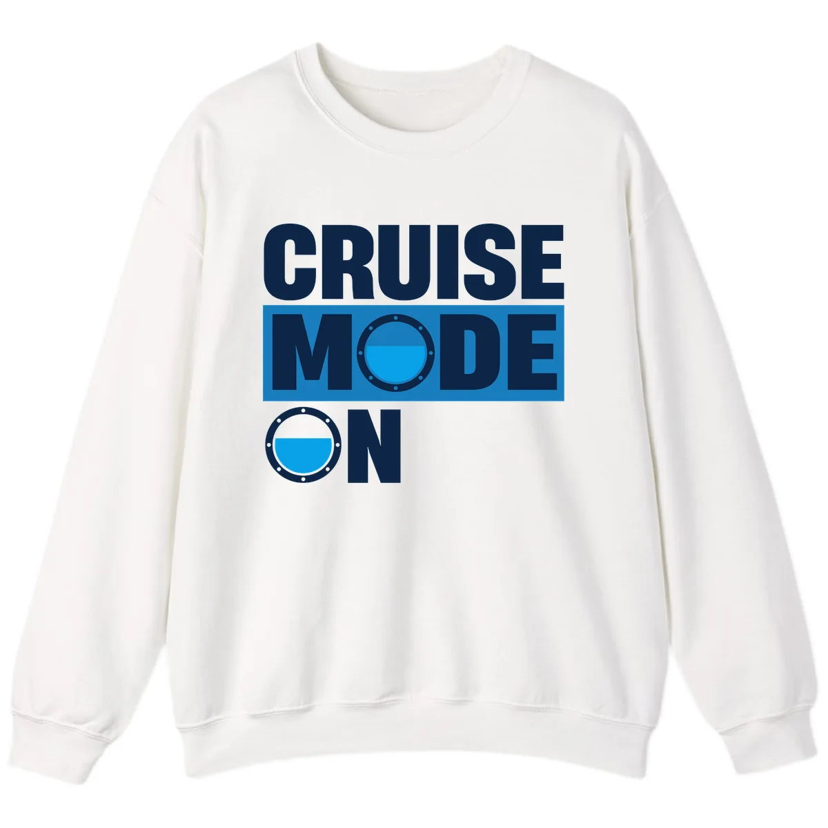 Cruise Mode On Sweatshirt in White