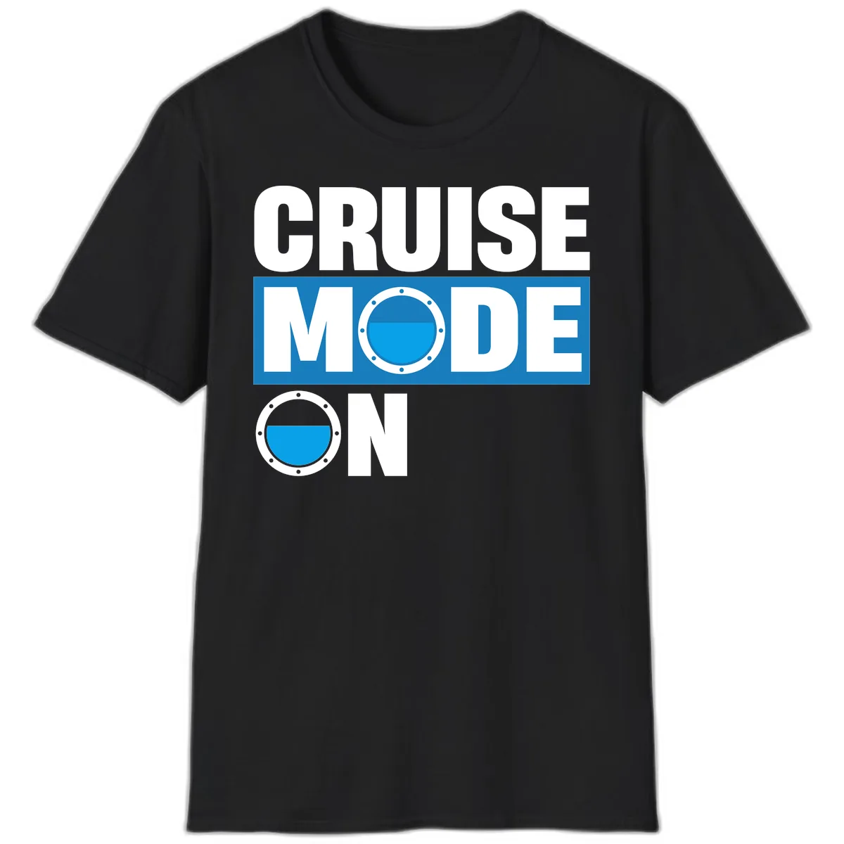 Cruise Mode On T-Shirt in Black
