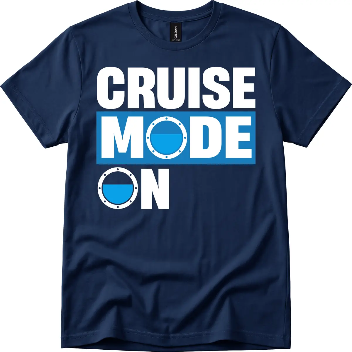 Cruise Mode On T-Shirt in Navy