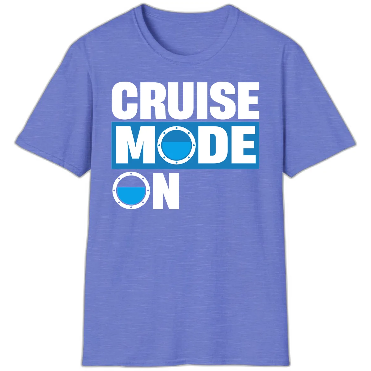 Cruise Mode On T-Shirt in Heather Royal