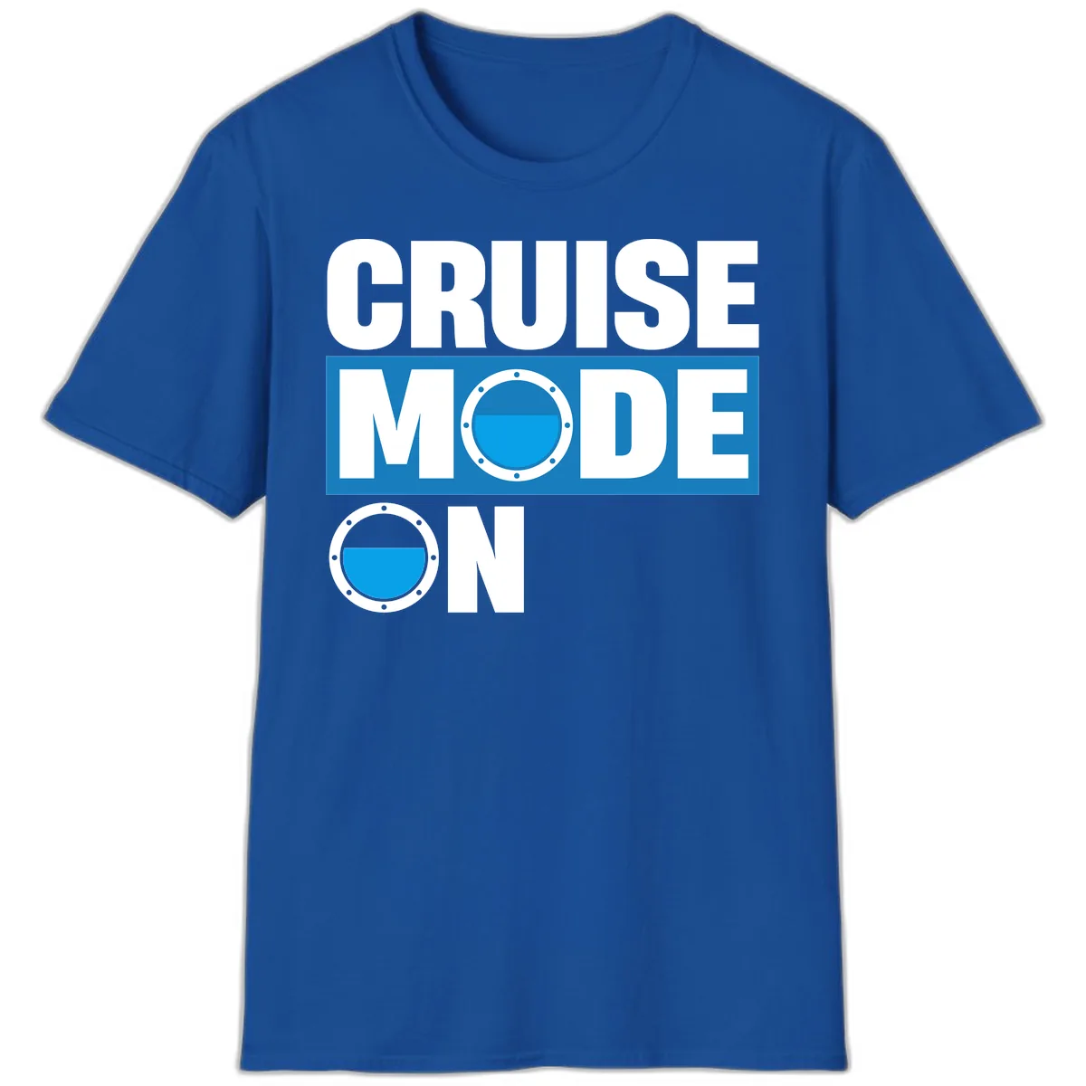 Cruise Mode On T-Shirt in Royal