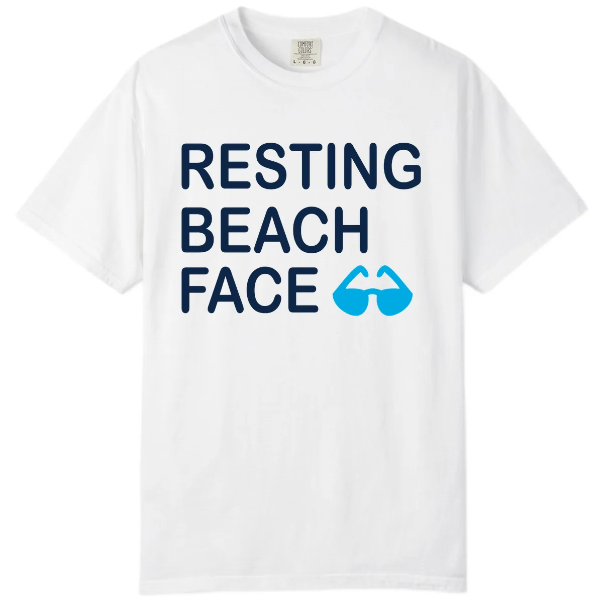 Resting Beach Face Comfort Color in White