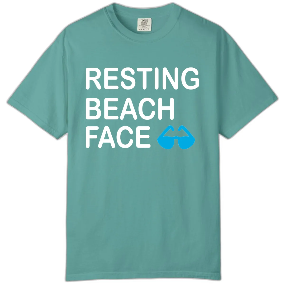Resting Beach Face Comfort Color in Seafoam