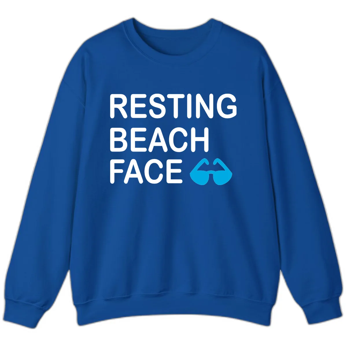 Resting Beach Face Sweatshirt in Royal